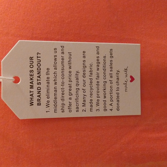 NWT Made with Love peach sleeveless dress Sz M - Picture 6 of 8